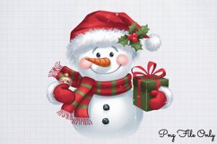 Winter Snowman Christmas Clipart Bundle PNG Product Image 8