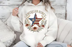 American Honey PNG, Rhinestone Star Patriotic Sublimation Product Image 7