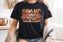 Grand Canyon PNG, Vintage National Park Eagle Sublimation Product Image 7