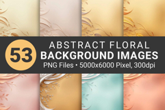 53 Abstract Floral Funeral Backgrounds for Memorial Programs Product Image 7