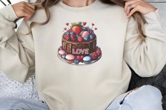 Valentine cake Dessert Clipart Bundle PNG Product Image 10
