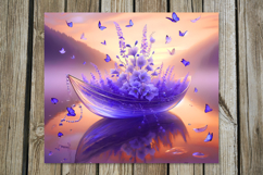 Fantasy sunset | Skinny tumbler Sublimation design Product Image 7