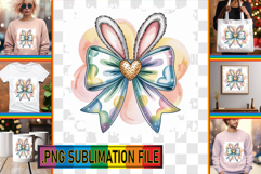 Joyful TSHIRT Gift Ideas PNG, Easter Bow Product Image 1