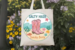 Salty hair sandy boots PNG, Beach PNG Sublimation Design Product Image 7