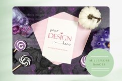 Halloween Flatlay Mockups Styled Stock Photo Bundle. Purple. Product Image 7