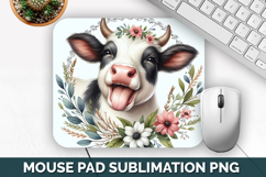 Cute Animals Mouse Pad Bundle, Sublimation Mouse Pad PNG Product Image 6