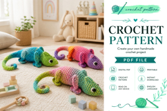 Chameleon Amigurumi Crochet Pattern PDF Product Image 2