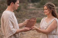 Antique Danish weaving loom digital file fiber art table dem Product Image 7