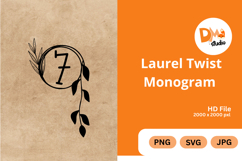 Laurel Twist Monogram Product Image 1