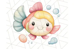 Under the Sea Nursery Clipart, Ocean Animals PNG Product Image 3