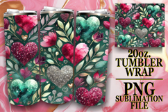 BLISSFUL SUNSETS 20oz TUMBLER WRAP, Heart Product Image 1