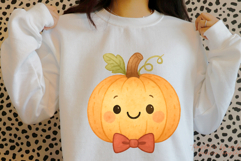 Cute Watercolor Pumpkin Clipart Autumn Harvest Fall Product Image 4