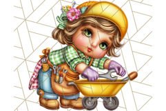 Gnomes at Work Clipart PNG, Cute Gnomes PNG Illustration Product Image 3