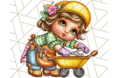 Gnomes at Work Clipart PNG, Cute Gnomes PNG Illustration Product Image 3