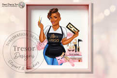 Black Lash Artist Woman PNG Boss Babe Beauty Sublimation PNG Product Image 7