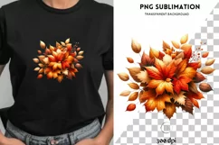 Autumn Leaves PNG Digital Prints for Crafting & Card Making Product Image 1
