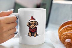 8 PNG Cute Christmas Dog clipart, Dog Sublimation Product Image 3