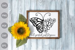 Christian Quote SVG Design / Not Perfect Just Forgiven Product Image 3
