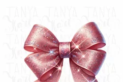 Pink Coquette Aesthetic Bow PNG Sticker, Elegant Chinoiserie Product Image 3
