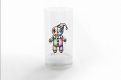 Harlequin Jester Stitched Doll Halloween Voodoo PNG cute Product Image 3