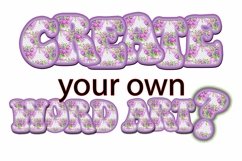 Easter Sublimation Alphabet Clipart Printable Lettering Set Product Image 3