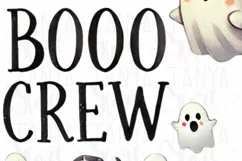 Boo Boo Crew Halloween PNG, Retro Ghosts Collection, Funny Product Image 4
