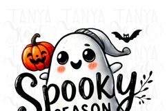 Adorable Spooky Ghost Sublimation Design for T-Shirt Product Image 3