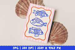 10 Ocean Life Prints, Coastal Wall Art, Sea Animals Posters Product Image 2
