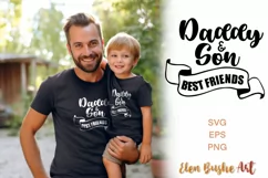 Dad and son are best friends Papa svg, best dad ever svg Product Image 1