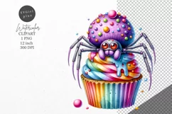 Halloween clipart, Halloween cupcake, Autumn clipart Product Image 1