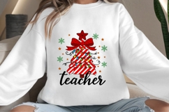 Teacher Christmas png design for T-shirts Product Image 4