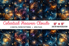 Celestial Heaven Clouds Glow Light JPG Product Image 1