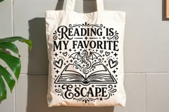 Reading Is My Favorite Escape Svg, Book Lover Svg. Product Image 8
