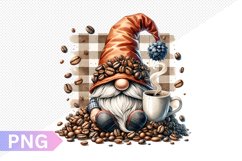 Coffee Gnome Sublimation - Clipart PNG Design Product Image 1