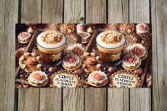 Watercolor Coffee | 4 Mug sublimation designs PLUS2 Product Image 3