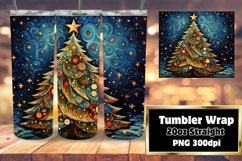 Winter Vibrant 3D Ornaments Wrap 20oz Product Image 1