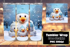 3d XMAS Duck Animal Delight TUMBLER 20oz Product Image 1