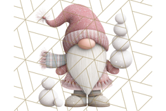 Cozy Winter Gnome Clipart PNG, Christmas Gnome Clip Art Product Image 3