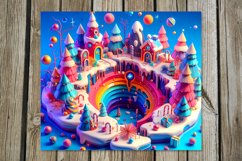 3d Christmas landscape | Skinny Tumbler Sublimation Designs Product Image 7