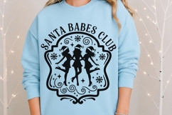 Santa Babes Club Svg, Christmas Season Svg, Funny Santa Svg. Product Image 8