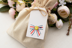Retro Yellow Smiley Coquette Bow Clipart Product Image 6
