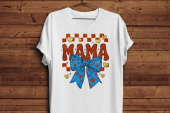Mama Valentine Sublimation Design | Heart Bow Mama PNG Product Image 4