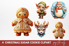 Christmas Sugar Cookie Clipart Sublimation Product Image 1