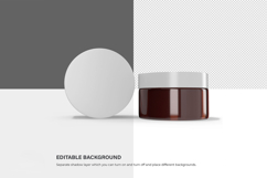 Amber Glass Jars - PSD Mockup Product Image 6