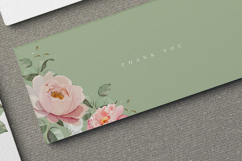 beautiful wedding card invitation set with peonies flower Product Image 7