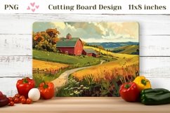 Countryside Cutting Board, Countryside Sublimation Design Product Image 1