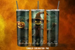 Pumpkin Halloween Tumbler Wrap Sublimation Desings Product Image 3