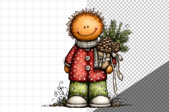 Ginger man Clipart, Whimsical Product Image 5