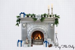 Silver Christmas Clipart Sublimation PNG Product Image 1