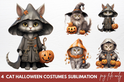 Cat Halloween Costumes clipart Designs Product Image 1